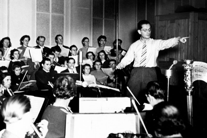 1950er Das Münchner Rundfunkorchester unter Werner Schmidt-Boelke © BR\Fred Lindinger