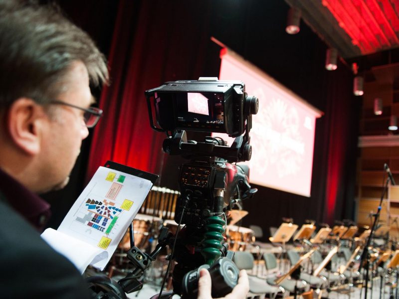 Frosch 2016, Vorbereitung für den Video-Livestream (C) Franziskus Büscher