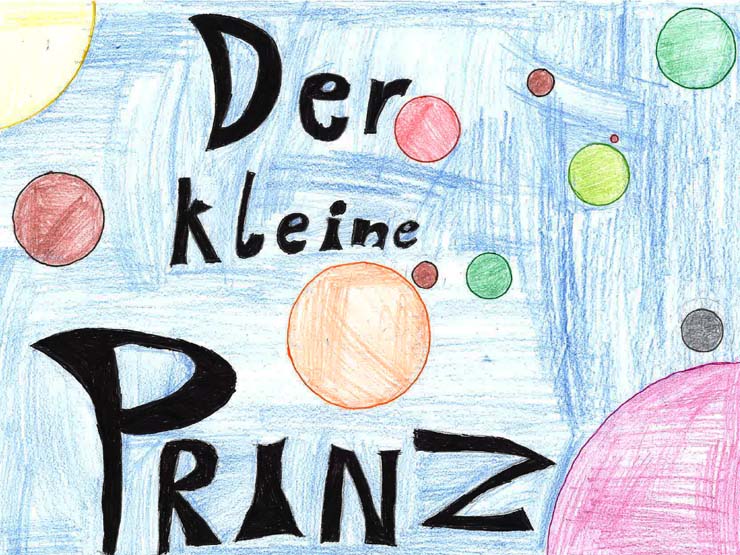 Der Kleine Prinz. Bild von Jaina, Münster Mittelschule Hof, 7. Klasse