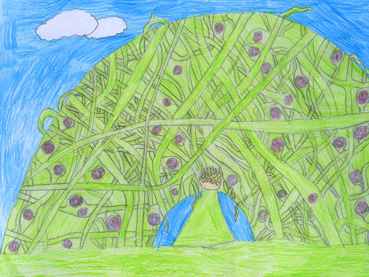 Der Kleine Prinz. Bild von Rafael, Grundschule Alling, 3. Klasse