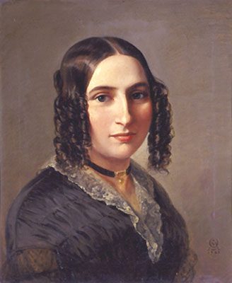 Fanny Hensel 1842 (Wikimedia Commons Public Domain)