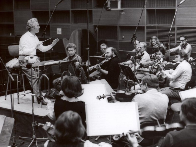 Lamberto Gardelli und das Münchner Rundfunkorchester (1980er Jahre) Credit BR / Hans Grimm