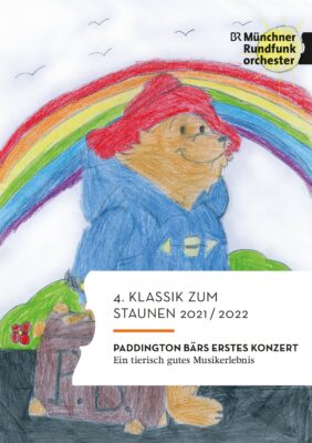 Zeichnung zum 4. Klassik zum Staunen 2021/2022, Paddington Bärs erstes Konzert